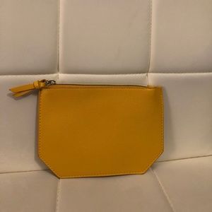 Saks by Fifth Avenue New Cosmetics Bag Yellow